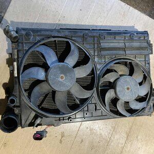 2009-2014 Volkswagen Jetta Turbo Intercoolerwith radiator cooling fans combo